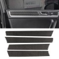 4 PCS Car Carbon Fiber Door Panel Decorative Sticker for Volkswagen Touareg