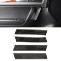 4 PCS Car Carbon Fiber Door Inner Handle Panel Decorative Sticker for Volkswagen Touareg