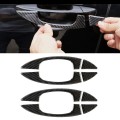 8 PCS Car Carbon Fiber Door Inner and Outer Handle Panel Decorative Sticker for Volkswagen Touareg