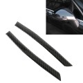 2 PCS Car Carbon Fiber Rearview Mirror Bumper Strip Decorative Sticker for Volkswagen Touareg