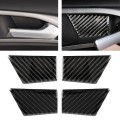 4 PCS Car Carbon Fiber Door Inner Handle Wrist Panel Decorative Sticker for Ford New Mondeo 2013-201