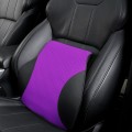 Four Seasons Breathable Memory Foam Car Lumbar Pillow Polyester Pillow (Purple)