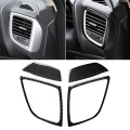 Car Carbon Fiber Right and Left Air Outlet Decorative Sticker for Mazda Axela 2014 / 2017-2018