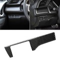Car Carbon Fiber Headlight Switch Panel Decorative Sticker for Honda Tenth Generation Civic 2016-201