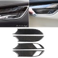 Car Carbon Fiber Door Inner Handle Wrist Panel Decorative Sticker for Cadillac XT5 2016-2017
