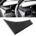 Car Carbon Fiber Main Driving Triangle Decorative Sticker for Cadillac XT5 2016-2017, Left Drive