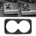 Car Carbon Fiber Rear Armrest Water Cup Decorative Sticker for Cadillac XT5 2016-2017