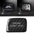 Car Carbon Fiber One-button Start Button Decorative Sticker for Chevrolet Camaro 2016-2019 (Black)