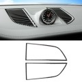 2 PCS Carbon Fiber Car Instrument Air Outlet Panel Decorative Sticker for Porsche Macan