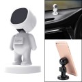 Little People Shape Car Adjustable Magnetic Mobile Phone Holder Bracket (White)