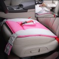 Car Safety Seat Protective Pad with Clip Back Abdominal Belt for Pregnant Woman (Pink)