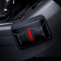 Paste Car Storage Bag Car Seat Quilting Storage Bag Instrument Panel Hanging Bag (Stripe)