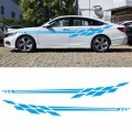 Car Styling Plaid Series PVC Sticker Auto Decorative Sticker (Blue)