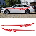 Car Styling Plaid Series PVC Sticker Auto Decorative Sticker (Red)