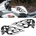 Motorcycle Styling Skull Head PVC Sticker Auto Decorative Sticker (Black)