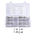 100 Sets M5 M6 Square Hole Hardware Cage Nuts & Mounting Screws Washers for Server Rack and Cabinet