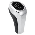 Car 5-speed Matte Silver Gear Shift Lever Knob for BMW