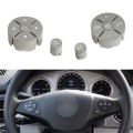 1 Pair Car Steering Wheel Switch Buttons Panel for Mercedes-Benz W204 2007-2014, Left Driving(Grey)