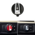 Car Headlight Switch Button Knob Cover Trim 6131 6932 796 for BMW X1 2009-2015, Left Driving (Black)