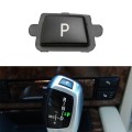 Car Gear Lever Auto Parking Button Letter P Cap for BMW X5 X6 2007-2013, Left Driving (Black)