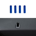 4 in 1 Car Door Latch Pin Door Screw Knob Cap Cover Trim for BMW F10, Left Driving (Blue)