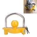 Universal Trailer Ball Hitch Coupler Lock Adjustable Trailer U Shape Coupling Lock, Random Color Del