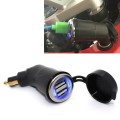 German European Standard Small Caliber Motorcycle Charger Cigarette Lighter Plug Elbow Phone Charger