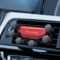 Car Air Outlet Six-claw Gravity Mobile Phone Holder Bracket (Red)