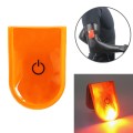 2 PCS Outdoor Night Running Safety Warning Light LED Illuminated Magnet Clip Light (Orange)