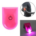 2 PCS Outdoor Night Running Safety Warning Light LED Illuminated Magnet Clip Light (Pink)