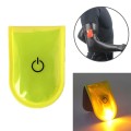 2 PCS Outdoor Night Running Safety Warning Light LED Illuminated Magnet Clip Light (Yellow)