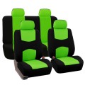 9 in 1 Universal Four Seasons Anti-Slippery Cushion Mat Set for 5 Seat Car, Style:Ordinary (Green)