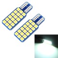 2 PCS T10 / W5W / 168 DC12V 1.8W 6000K 140LM 18LEDs SMD-3030 Car Reading Lamp Clearance Light, with