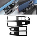 Car Carbon Fiber Window Lift Switch Panel Decorative Sticker for Chevrolet Cruze 2009-2015, Left Dri