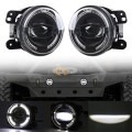 2 PCS 4 inch Car LED Angel Eyes Spotlight Modified Fog Lights for Jeep Wrangler / Dodge / Chrysler P