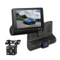 3 in 1 4 inch 170 Degree Wide Angle Night Vision HD 1080P Video Car DVR, Support Motion Detection /
