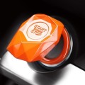 Car Engine Start Key Push Button Protective Cover (Orange)