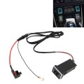 Car QC3.0 Fast Charge USB Interface Modification Charger for Toyota, Fuse to Take Power(Ice Blue Lig