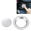 Car Engine Start Key Push Button Ring Trim Metal Sticker Decoration for Land Rover/Jaguar (Silver)