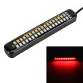 105mm DC12-24V / 1.6W Motorcycle LED Dynamic Blinker Side Lights Flowing Water Brake Lamp Turn Signa