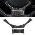 Car Carbon Fiber Steering Wheel Decorative Sticker for Lexus IS250 2013-, Left Drive