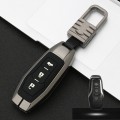 Car Luminous All-inclusive Zinc Alloy Key Protective Case Key Shell for Ford C Style Smart 3-button