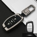 Car Luminous All-inclusive Zinc Alloy Key Protective Case Key Shell for Hyundai B Style Smart 3-butt