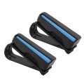 2 PCS DM-108 Car Multi-functional Glasses Clip Sun Visor Storage Clip (Blue)