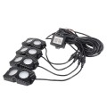 DC12-24V 18/27/36W 4 in 1 Dual-row RGB Mobile Phone Bluetooth APP Control Car Bottom Light / Chassis