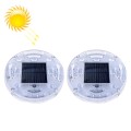 2 PCS Solar LED Flashing Light Car Rear-end Collision Warning Lights, Strong Magnetic Constantly Bri