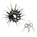21 in 1 Car Plug Circuit Board Wire Harness Terminal Extraction Pick Connector Crimp Pin Back Needle