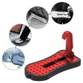 Multi-functional Car Door Sill Step Pedals Pads with Safety Hammer(Red)