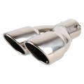 Universal Car Styling Stainless Steel Straight Exhaust Tail Muffler Tip Pipe, Inside Diameter: 6cm(S