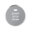 Car Engine Start Key Push Button Inner Ring Trim Sticker Decoration for Mazda Axela CX-30 2020 (Silv